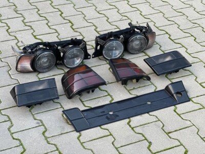 Hella Black BMW E34 Headlights