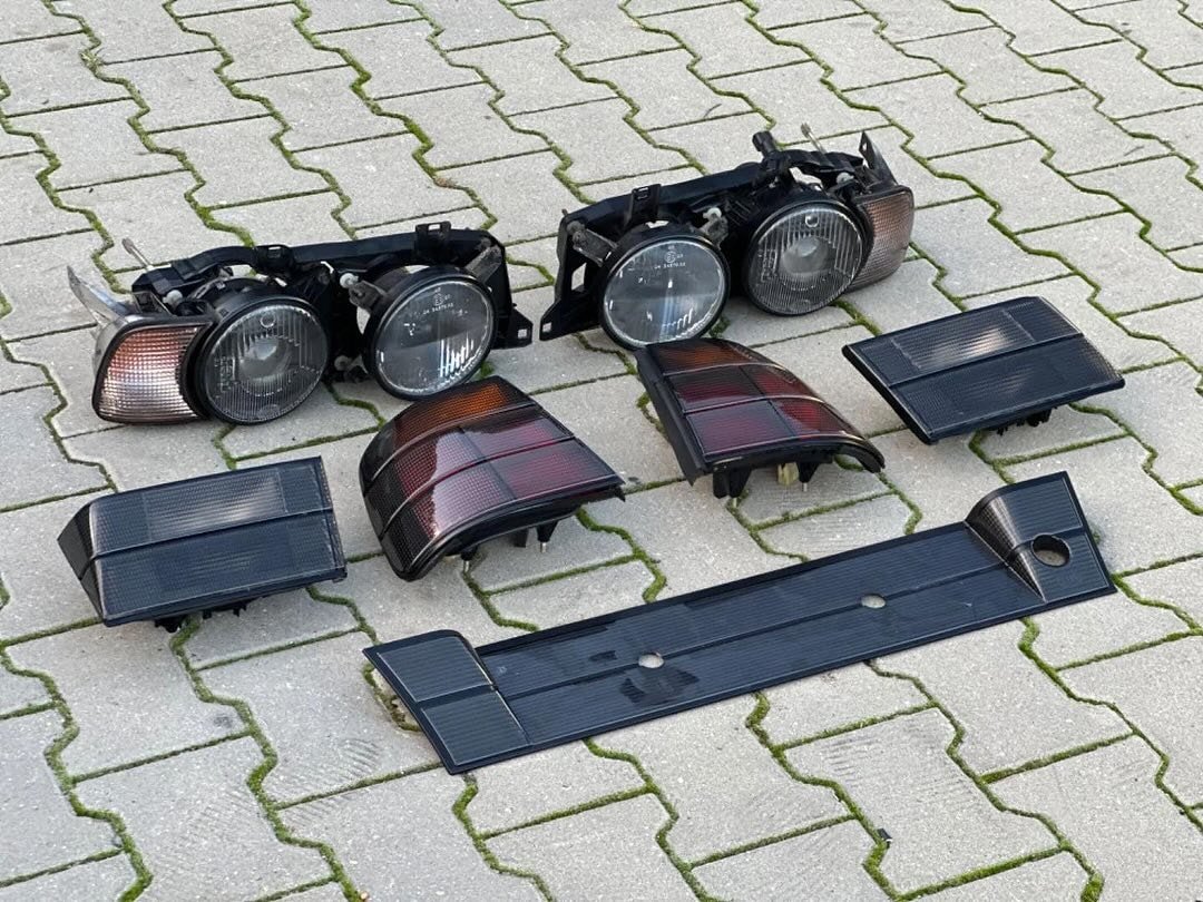 Hella Black BMW E34 Headlights