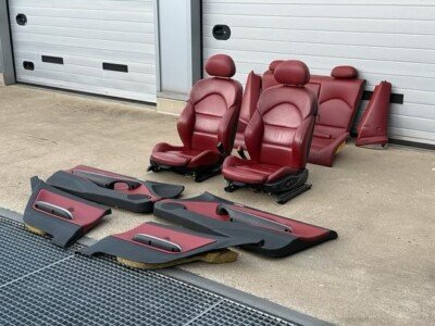 BMW E46 M3 Imola Red interior