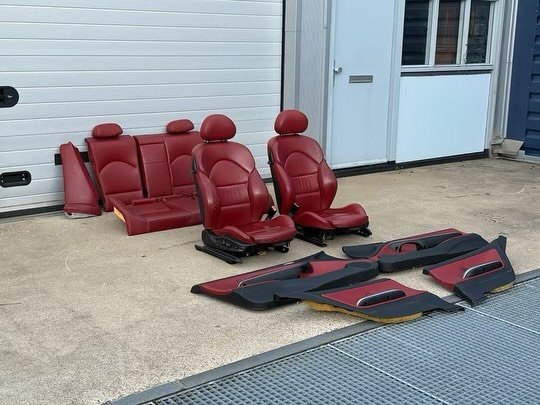 BMW E46 M3 Imola Red interior