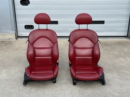 BMW E46 M3 Imola Red interior