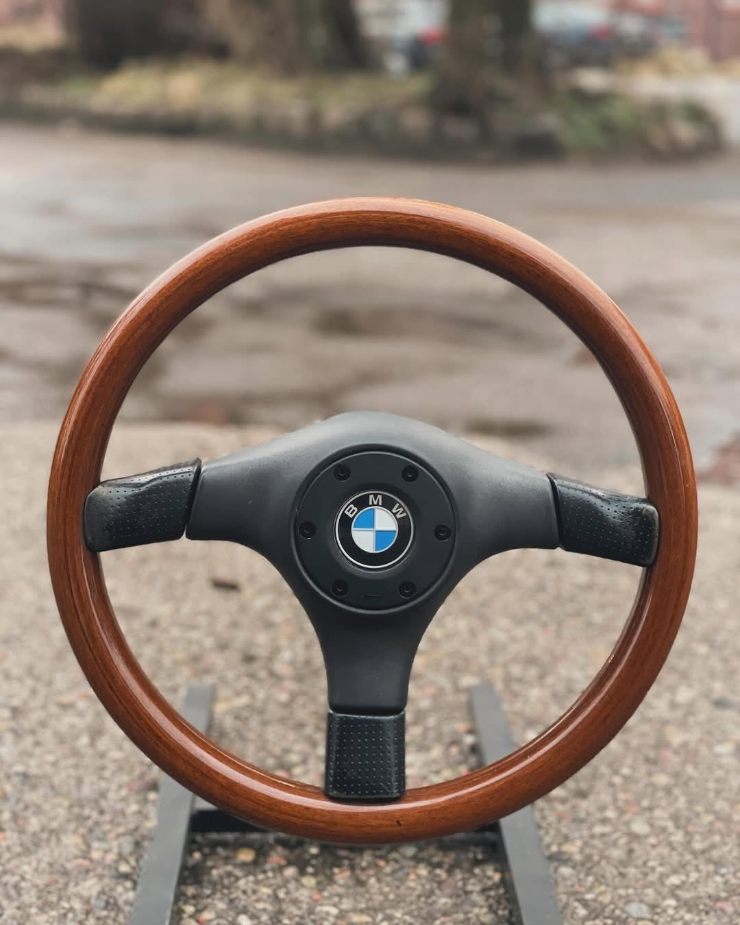 BMW wood steering wheel